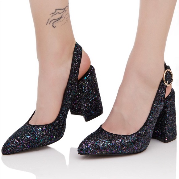 Citadel Midnight Kitten Heel Slingback Pump - Picture 2 of 5
